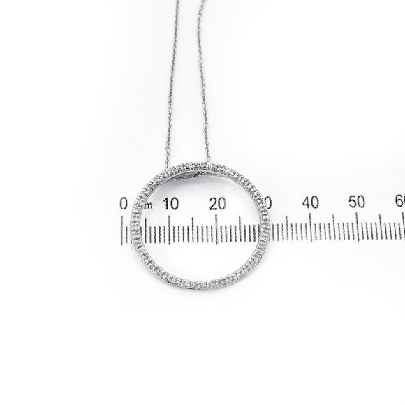 0.45 Carat Diamond Sparkling Eternity Pendant - Picture 10 of 10